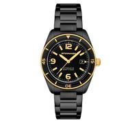 Spinnaker Fleuss Automatikuhr für Herren, 43 mm, mit Lederarmband, SP-5055, Golden Eclipse, Armband
