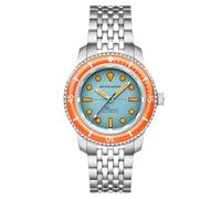 Spinnaker Herren 40 mm Fleuss 40 Automatikuhr mit massivem Edelstahlarmband SP-5133, Blaugrün Mirage