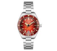Spinnaker Herren 42 mm Junior Piccard Automatikuhr mit massivem Edelstahlarmband SP-5159, Feuerrot, Junior Piccard Automatik