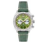 Spinnaker Herren 42 mm Rumpf Chronograph Uhr mit Lederband SP-5068, Shire Green, Rumpf-Chronograph