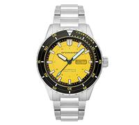 Spinnaker Herren 43mm HASS Automatik Safety Yellow Uhr mit massivem Edelstahlarmband SP-5099-33
