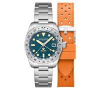 Spinnaker Herren-Armbanduhr 39 mm Croft 39 GMT Automatik Limited Edition mit massivem Edelstahlarmband SP-5157, Armband