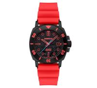 Spinnaker Herren-Armbanduhr 42 mm Hull Diver Automatik Spongebob Schwammkopf Limited Edition mit Silikonarmband SP-5147, Red Mr. Krabs, Armband