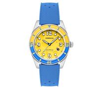 Spinnaker Herren-Armbanduhr 43 mm Fleuss Automatik Spongebob Schwammkopf Conch Street Limited Edition Armbanduhr mit Gummiband SP-5151, Gelber Schwamm