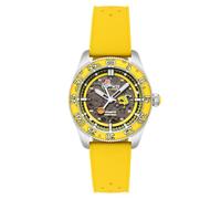 Spinnaker Herren-Armbanduhr SP-5152 Croft Mid-Size Skelett Automatik Spongebob Squarepants Peek-a-Boo Limited Edition Armbanduhr mit Gummiband, Krabby Flipper