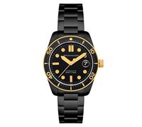 Spinnaker Herren-Automatikuhr 40 mm Croft Mid-Size mit massivem Edelstahlarmband SP-5100, Sable Shine