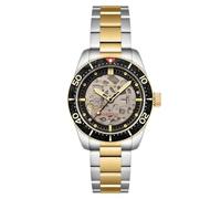 Spinnaker Herren-Automatikuhr Croft 42 Skelett mit massivem Edelstahlarmband SP-5134, Carbon, zweifarbig, Armband