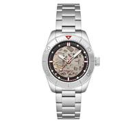 Spinnaker Herren-Automatikuhr Croft 42 Skelett mit massivem Edelstahlarmband SP-5134, Komplett aus Stahl, Armband