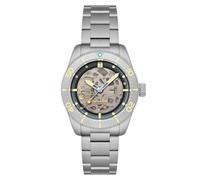 Spinnaker Herren-Automatikuhr Croft 42 Skelett mit massivem Edelstahlarmband SP-5134, Sandgestrahlter Stahl, Armband