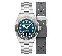 Spinnaker Herrenuhr 40 mm Spence 300 Automatik mit massivem Edelstahlarmband SP-5097, Marineblau, Armband