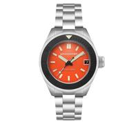 Spinnaker Piccard Automatikuhr für Herren, 45 mm, mit massivem Edelstahlarmband SP-5098, orange - tangerine orange, Armband