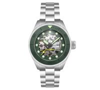 Spinnaker Piccard SP-5135 Herren-Automatikuhr mit massivem Edelstahlarmband, 45 mm, Grün - Mist Green, Armband