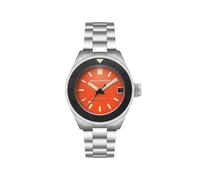 Spinnaker Piccard Automatikuhr für Herren, 45 mm, mit massivem Edelstahlarmband SP-5098, orange - tangerine orange, Armband