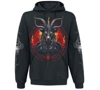Spiral Baphomet Kapuzenpullover schwarz in XL