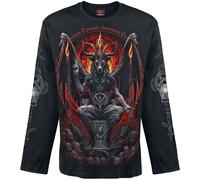 Spiral Baphomet Männer Langarmshirt schwarz XXL 100% Baumwolle Basics, Horror, Rockwear