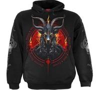 Spiral Baphomet Kapuzenpullover schwarz in L