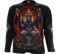 Spiral Baphomet Männer Langarmshirt schwarz XL 100% Baumwolle Basics, Horror, Rockwear