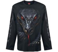 Spiral Basilisk Langarmshirt schwarz in M