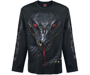 Spiral Basilisk Langarmshirt schwarz in XL