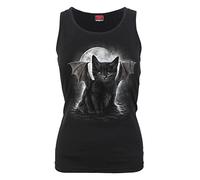Spiral - Bat Cat - Razor Back Top Schwarz - XL
