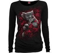 Spiral Bed Of Rose Langarmshirt schwarz in XL