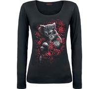 Spiral Bed of Rose Frauen Langarmshirt schwarz XXL