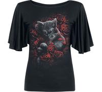 Spiral Bed Of Rose T-Shirt schwarz in 3XL
