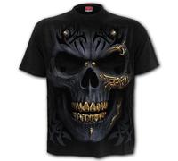 Spiral Black Gold Männer T-Shirt schwarz L 100% Baumwolle Everyday Goth, Gothic, Horror, Rockwear