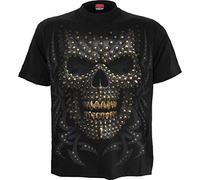 Spiral Black Gold Männer T-Shirt schwarz M 100% Baumwolle Everyday Goth, Gothic, Horror, Rockwear