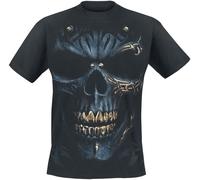 Spiral Black Gold Männer T-Shirt schwarz L 100% Baumwolle Everyday Goth, Gothic, Horror, Rockwear