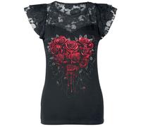 Spiral Bleeding Heart T-Shirt schwarz in S