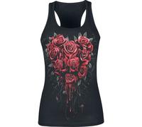 Spiral - Bleeding Heart - Frauen Top - Schwarz - 95% Baumwolle, 5% Elasthan - M