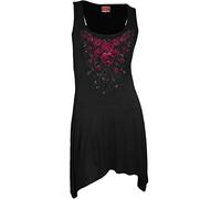 Spiral Direct Damen Blood Rose-Goth Bottom Camisole Dress Kleid, Schwarz (Black 001), 50 (Herstellergröße: XX-Large)