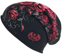 Spiral - Blood Rose - Beanie aus Leichter Baumwolle - Schwarz - L