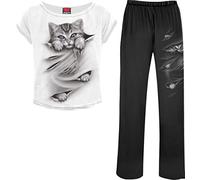 Spiral - Bright Eyes - 4Pc Gothic Pyjama Set - S