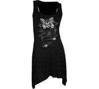 Spiral Bright Eyes - Goth Bottom Camisole Kleid Schwarz - Digital, Schwarz , M