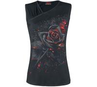 Spiral Burnt Rose Top schwarz in 3XL