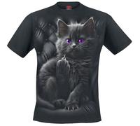 Spiral Cattitude Unisex T-Shirt schwarz 3XL