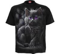 Spiral Cattitude Unisex T-Shirt schwarz XL