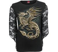 Spiral Celtic Dragon - F RoseLace Sleeve Top Frauen Langarmshirt schwarz XXL
