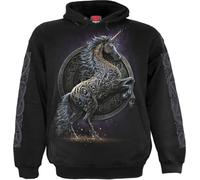 Spiral Celtic Unicorn Männer Kapuzenpullover schwarz