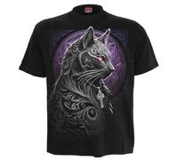 Spiral Celtic Whiskers T-Shirt schwarz in L