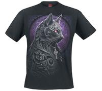 Spiral Celtic Whiskers T-Shirt schwarz in S