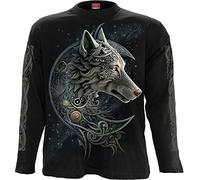Spiral Celtic Wolf Männer Langarmshirt schwarz L