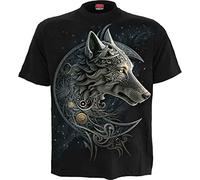 Spiral Celtic Wolf T-Shirt schwarz in XXL