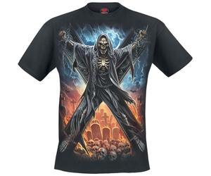 Spiral Crossed Over T-Shirt T-Shirt schwarz in 4XL