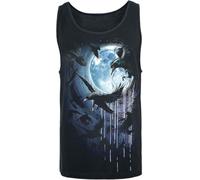 Spiral Crow Moon Männer Tank-Top schwarz XL 100% Baumwolle Basics, Gothic, Horror, Rockwear