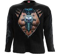 Spiral Cyber Skin Männer Langarmshirt schwarz XL 100% Baumwolle Basics, Rockwear