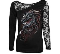 Spiral Damen F439-s T-Shirt, Schwarz, S