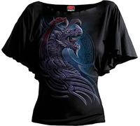 Spiral Damen F719-Tops-Short Sleeve T-Shirt, Black, 4XL